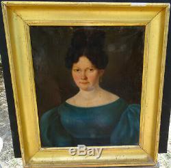 Woman Portrait Epoque Louis Philippe French School Of The Nineteenth Century Hst