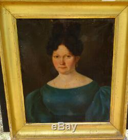 Woman Portrait Epoque Louis Philippe French School Of The Nineteenth Century Hst