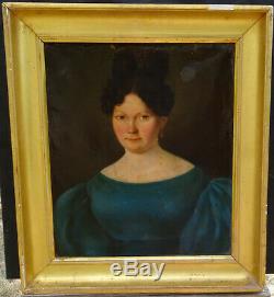 Woman Portrait Epoque Louis Philippe French School Of The Nineteenth Century Hst