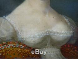 Woman Portrait Mrs. Kayser Epoque First Empire Nineteenth Century Hsp Alsace