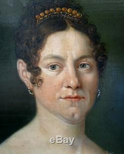 Woman Portrait Mrs. Kayser Epoque First Empire Nineteenth Century Hsp Alsace