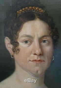 Woman Portrait Mrs. Kayser Epoque First Empire Nineteenth Century Hsp Alsace