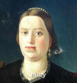 Woman Portrait Restoration Hst Epoque Early Nineteenth Century