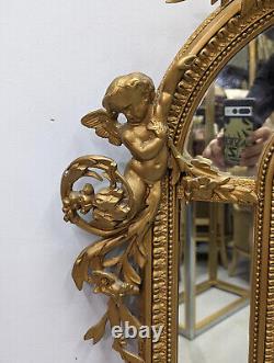 Wood and stucco mirror from the Napoleon III period, 19th century.