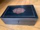 Wooden Box, Signed Tahan, Brass Inlays, 19th Century, Napoleon Iii