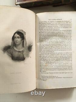 Works of Lord Byron. Ed. Furnes 1836. Period full-grain glazed calf binding.