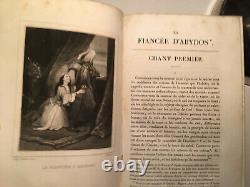 Works of Lord Byron. Ed. Furnes 1836. Period full-grain glazed calf binding.