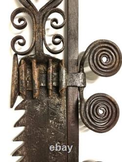 Wrought iron rack, 19th century period