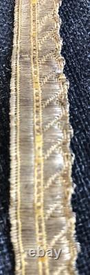 12,2 m de galon de passementerie en soie et fils d'or époque Napoléon III