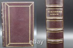 1856 SUPERBE MISSEL PARISIEN + Boîte d'époque Gravures par Rouargue Bible Prière
