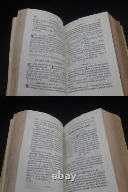 1856 SUPERBE MISSEL PARISIEN + Boîte d'époque Gravures par Rouargue Bible Prière