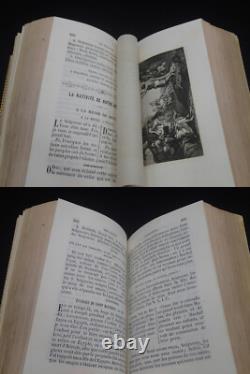 1856 SUPERBE MISSEL PARISIEN + Boîte d'époque Gravures par Rouargue Bible Prière