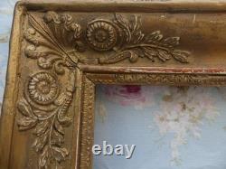 ANCIEN JOLI CADRE EPOQUE RESTAURATION CHARLES X BOIS STUC DORE EPOQUE XIX ème