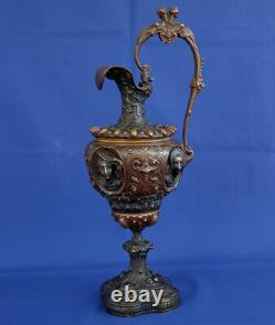 Aiguière en Bronze Goût Renaissance Epoque Napoléon III XIXème Siècle