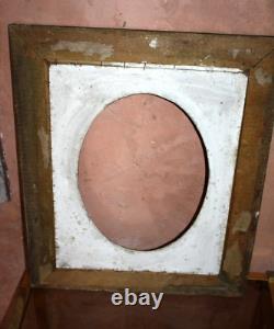 Ancien Beau Cadre Bois et Stuc Doré Epoque Empire Restauration XIXème Louis XVI