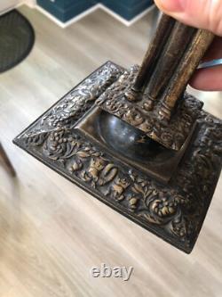 Ancien Bougeoir bronze à la financière LOUIS XIII XVIII-XIXéme Haute Epoque