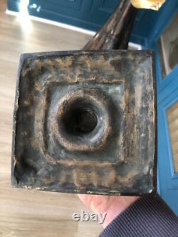 Ancien Bougeoir bronze à la financière LOUIS XIII XVIII-XIXéme Haute Epoque