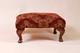 Ancien Repose Pieds En Bois Patiné à Tapisser Xixème, Tabouret D'époque
