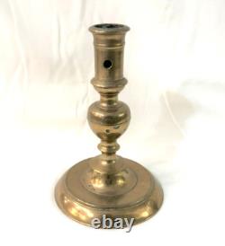 Ancien bougeoir bronze HAUTE EPOQUE 17eme XVII eme Epoque LOUIS XIII candlestick
