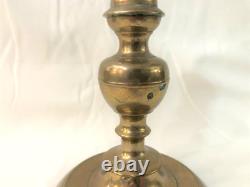 Ancien bougeoir bronze HAUTE EPOQUE 17eme XVII eme Epoque LOUIS XIII candlestick