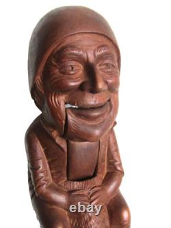 Ancien grand Casse noix en bois personnage époque XIXème siècle art populaire