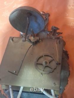 Ancien mouvement de pendule horloge comtoise au coq époque XVIII daté 1788