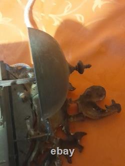 Ancien mouvement de pendule horloge comtoise au coq époque XVIII daté 1788