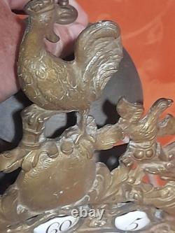 Ancien mouvement de pendule horloge comtoise au coq époque XVIII daté 1788