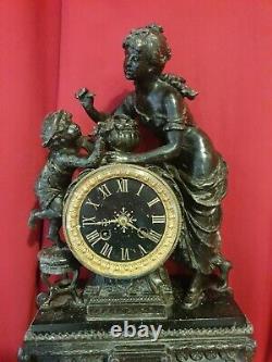 Ancienne Horloge en régule époque fin XIX ème s