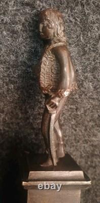 Ancienne Statuette Bronze L'aiglon Fils Napoléon I, Époque XIXe