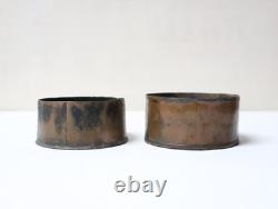 Ancienne Touchante Tabatière ronde en cuivre décoré Chine Epoque XIXème siècle