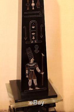 Ancienne garniture de cheminée pendule retour d'Egypte époque XIX ème siècle