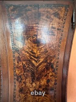 Ancienne horloge Bressane murale comptoise Bresse marqueterie d'époque 18 ème
