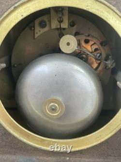 Ancienne pendule bronze époque XIX siècle mouvement a fil