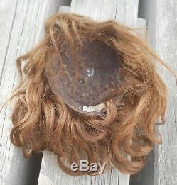 Ancienne perruque mohair BB taille 6 époque fin XIXème