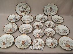 Anciennes assiettes Japonaises en porcelaine époque XIX ème siècle