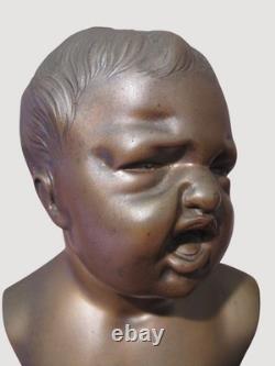 Anciens bronzes Jean qui rit et Jean qui pleure époque XIX ème siècle