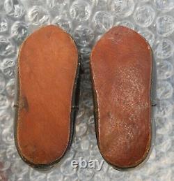 Antique paire chaussures chaussettes JUMEAU taille 7 d'époque fin XIXème