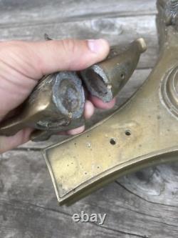 Armand Estampille Socle Pied Bronze Doré Époque Empire XIXeme Sphinx Napoléon