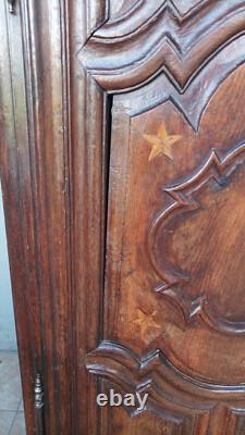 Armoire Louis XIV en chêne massif époque 18ème