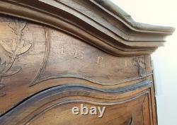 Armoire époque Louis XV Armoirie Couronne de France