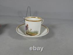 Au chinois fumant sa pipe, tasse en porcelaine de Paris époque début XIX ème siè