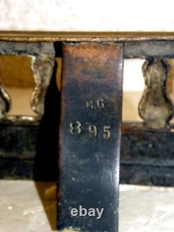 BARRE DE FOYER DE CHEMINÉE AUX ANGES ÉPOQUE NAPOLEON III du XIXème Siècle