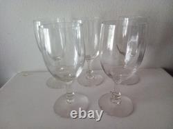 Baccarat 5 verres à Vin époque XIX ème