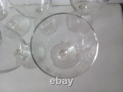 Baccarat 5 verres à Vin époque XIX ème