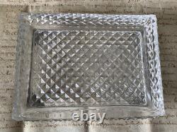 Baguier-vide poche en cristal taillé et bronze doré époque Empire XIXème