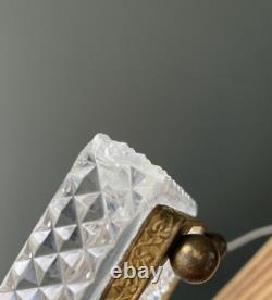 Baguier-vide poche en cristal taillé et bronze doré époque Empire XIXème