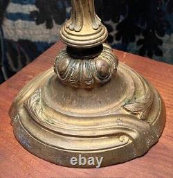 Belle lampe ancienne en bronze doré d'époque fin XIXème vers 1870-1880