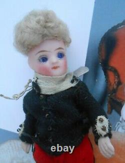 Belle poupée mignonnette Française 11 cm d'époque fin XIXème