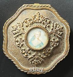 Boîte / Coffret à bijoux en cuivre repoussé (époque XIXème)
